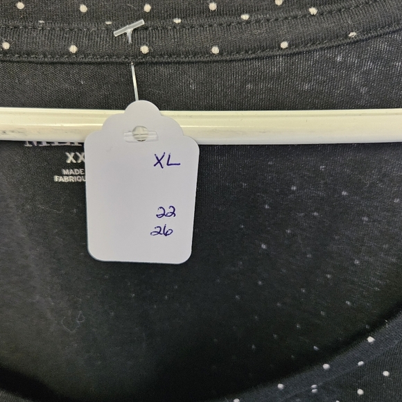 Small polka dot top size xl cotton - Picture 2 of 3